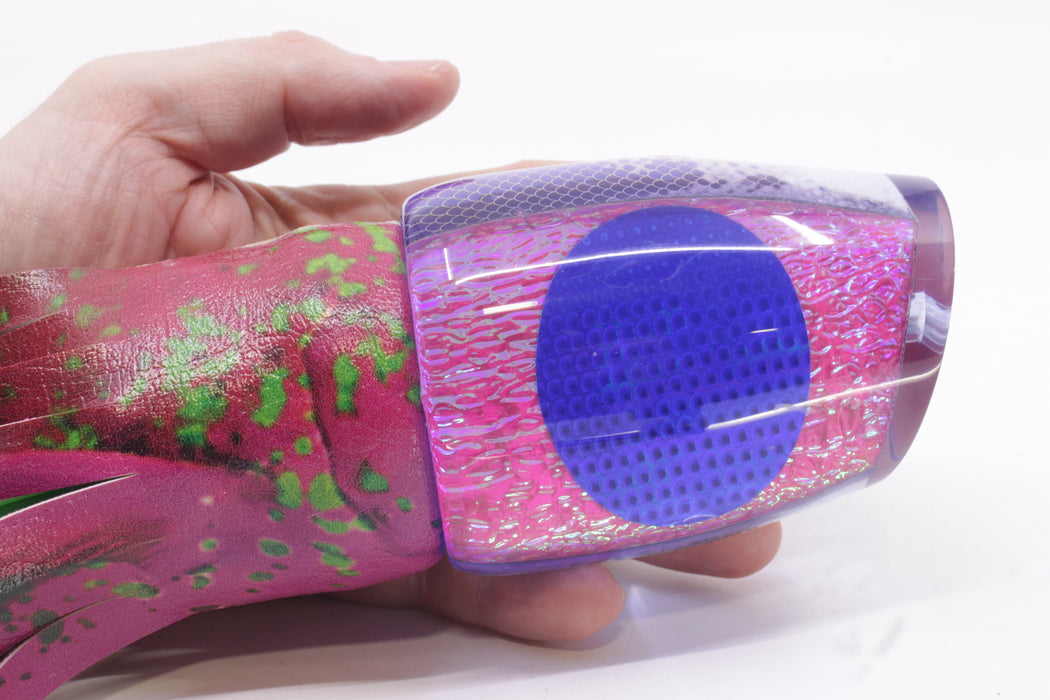 A La Vive Lures Pink Oil Slick Blue Eyes XL Pothound 16" 15.7oz ALV Pink Mahi