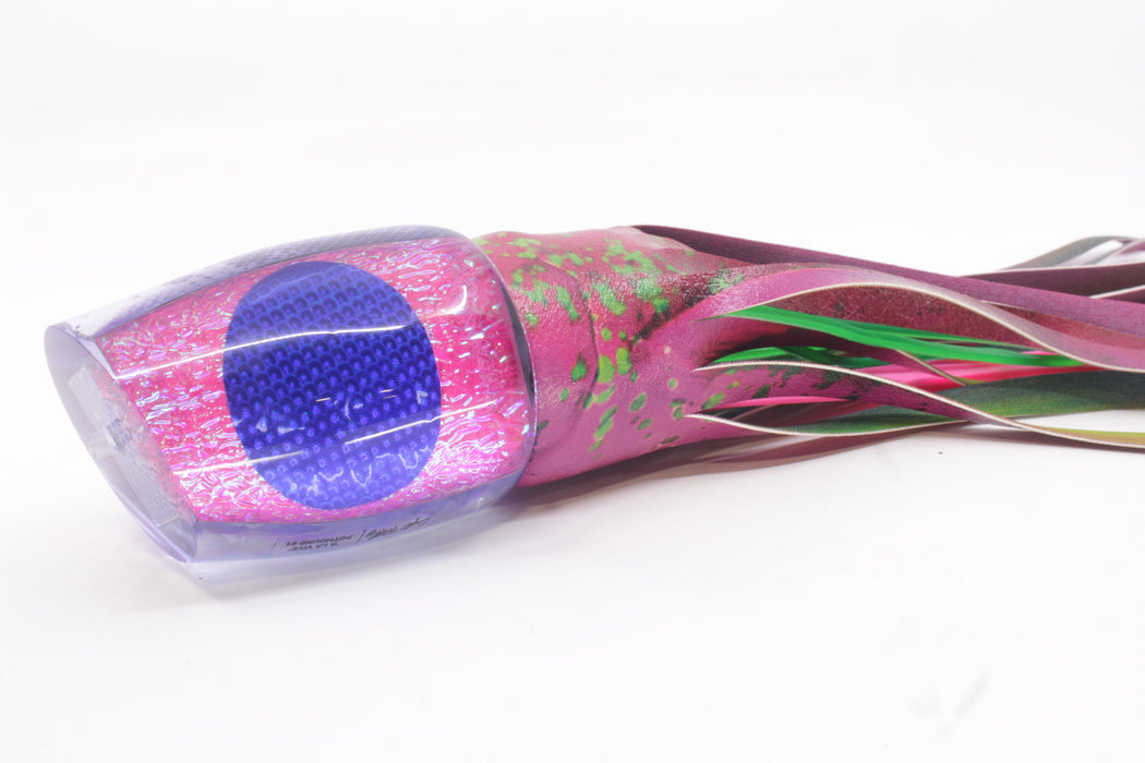 A La Vive Lures Pink Oil Slick Blue Eyes XL Pothound 16" 15.7oz ALV Pink Mahi