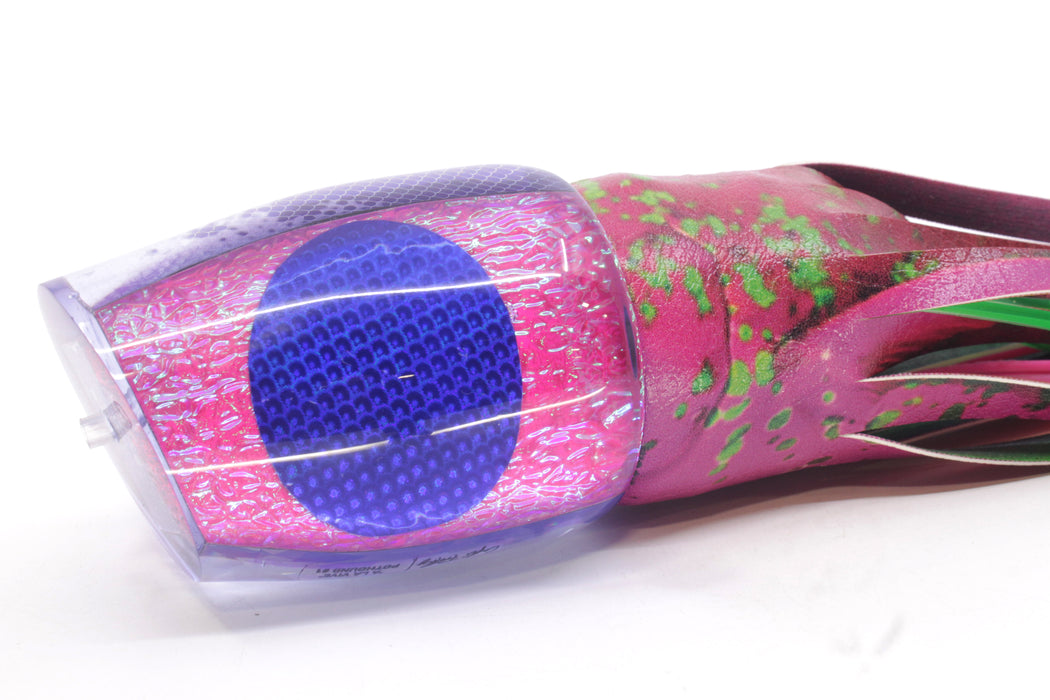 A La Vive Lures Pink Oil Slick Blue Eyes XL Pothound 16" 15.7oz ALV Pink Mahi