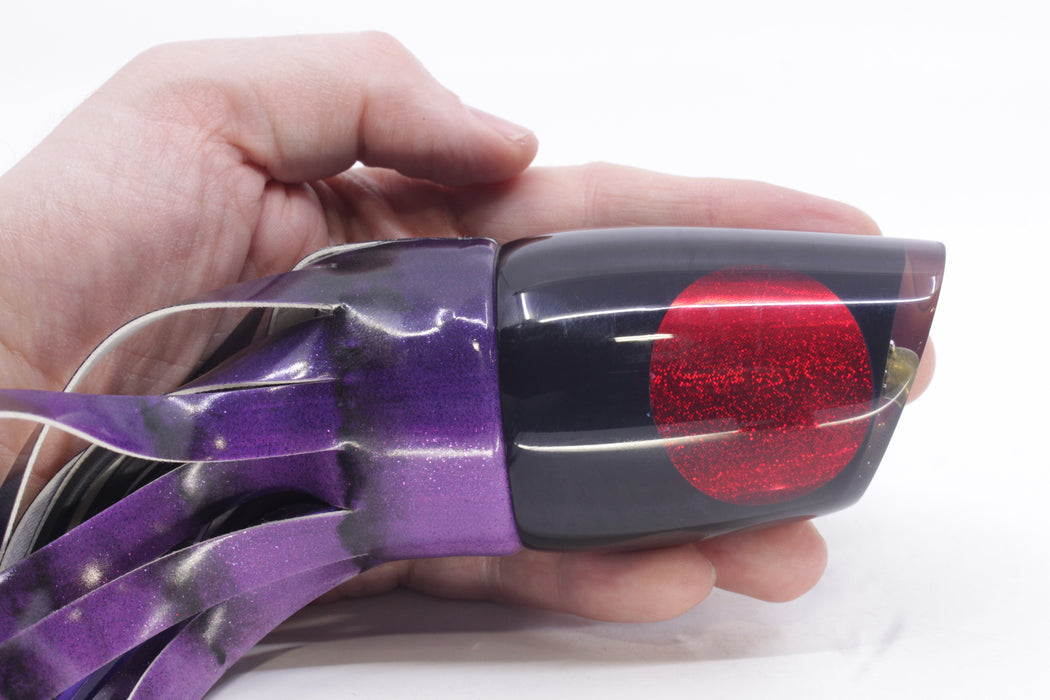 Koya Lures Black Pearl Red Eyes Large 861 14" 10oz Fire Tailz Vinyl Grape Juice