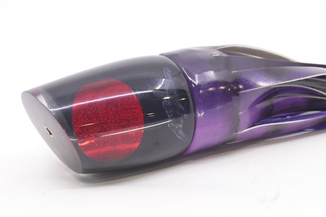 Koya Lures Black Pearl Red Eyes Large 861 14" 10oz Fire Tailz Vinyl Grape Juice