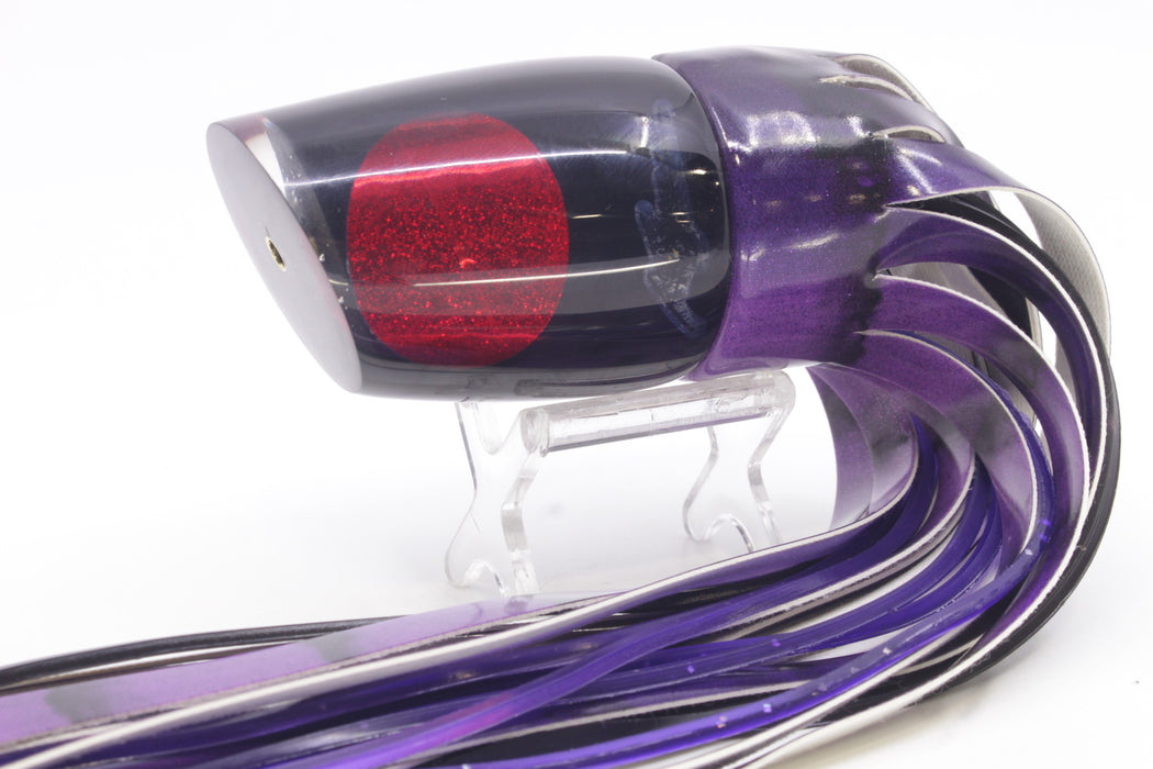 Koya Lures Black Pearl Red Eyes Large 861 14" 10oz Fire Tailz Vinyl Grape Juice