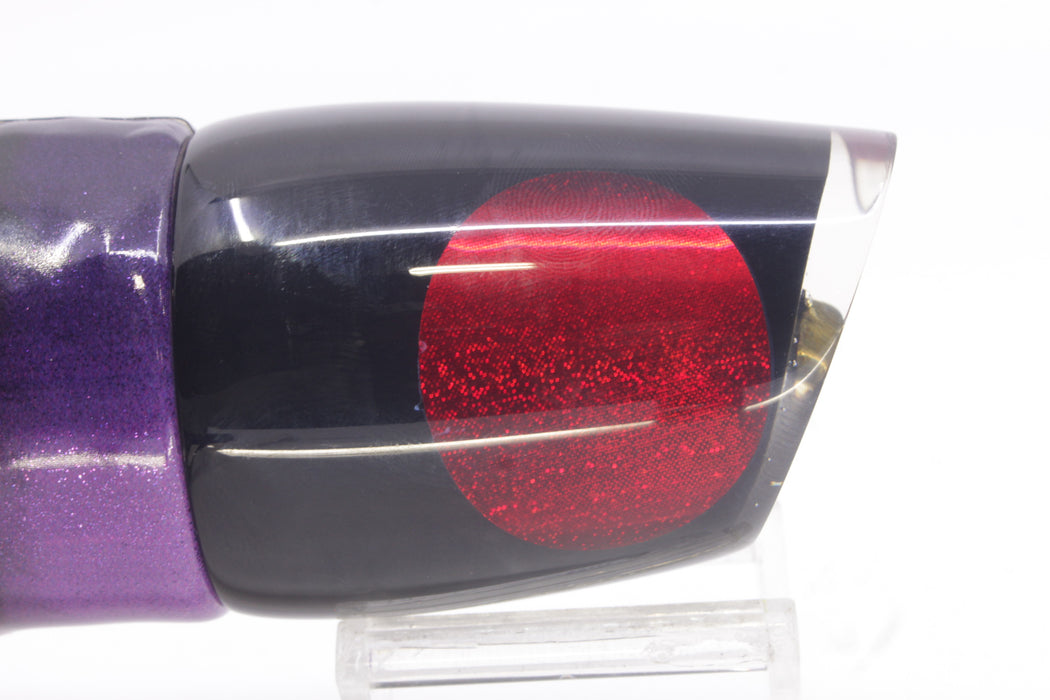 Koya Lures Black Pearl Red Eyes Large 861 14" 10oz Fire Tailz Vinyl Grape Juice