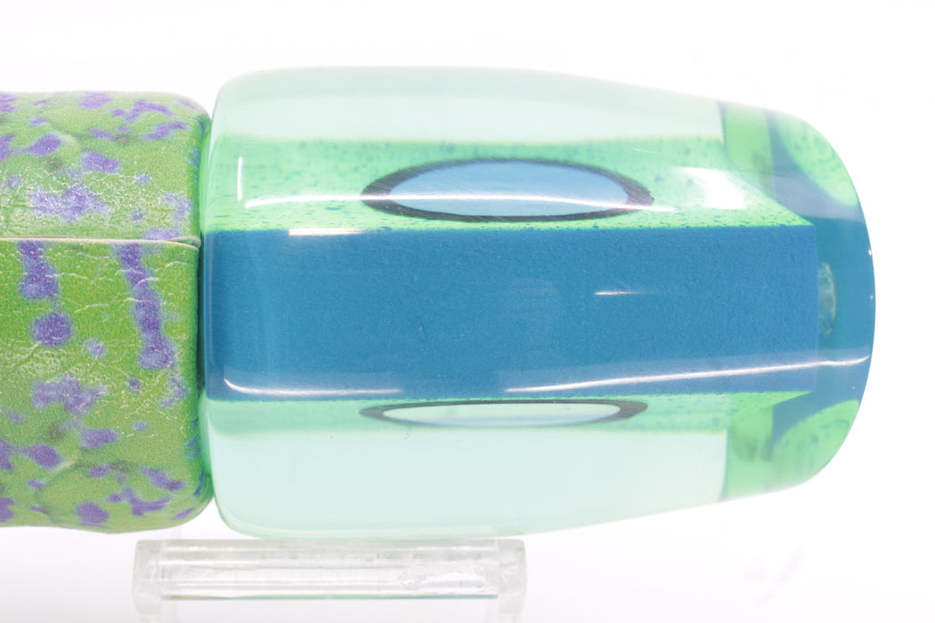 A La Vive Lures Mahi Ice Blue-Black Eyes Large Pothound 14" 10.5oz ALV Mahi Green