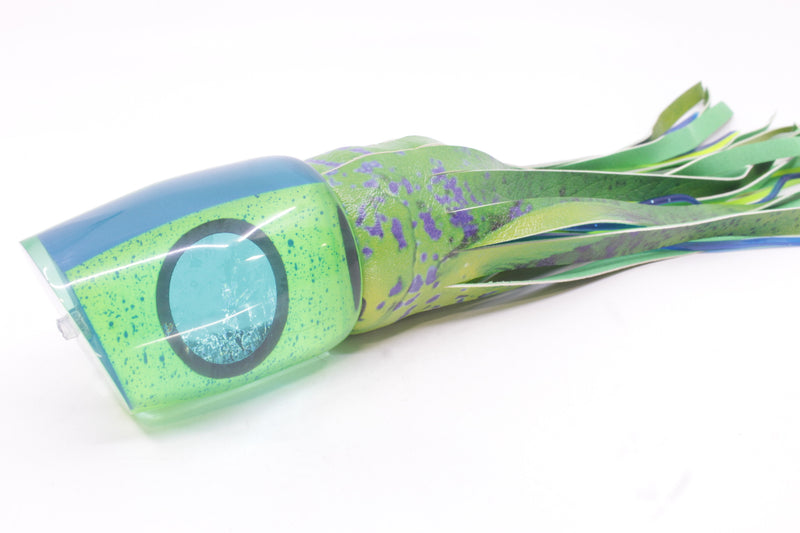 A La Vive Lures Mahi Ice Blue-Black Eyes Large Pothound 14" 10.5oz ALV Mahi Green
