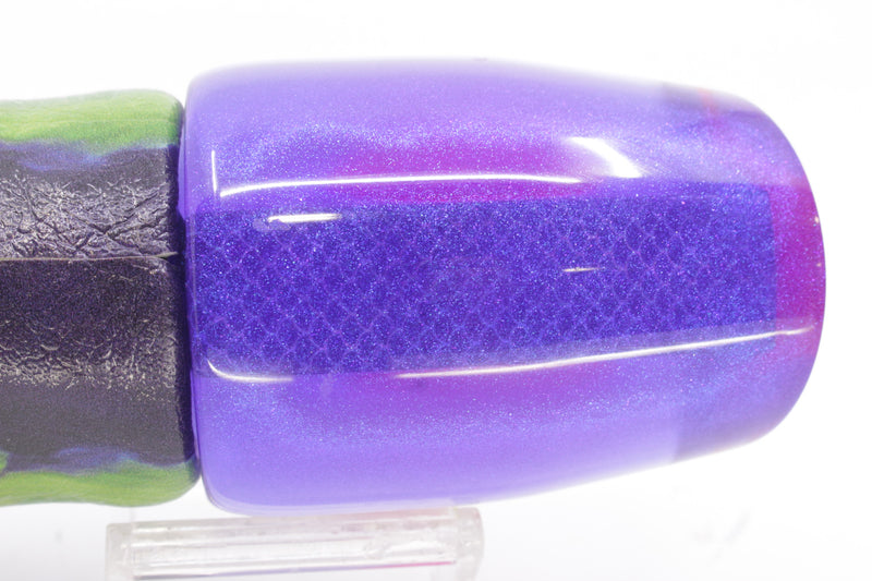 A La Vive Lures Purple Rainbow Purple Back Pink Eyes Large Pothound 14" 10.5oz ALV
