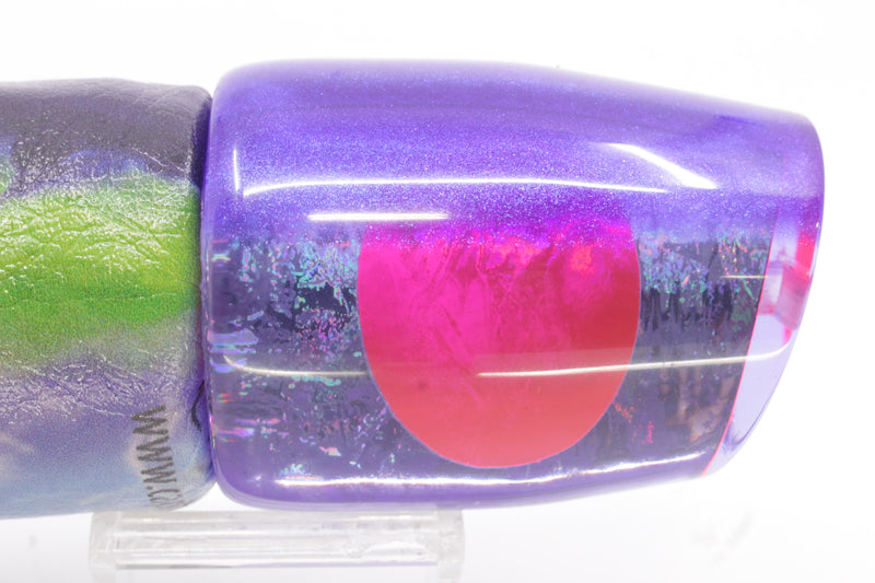 A La Vive Lures Purple Rainbow Purple Back Pink Eyes Large Pothound 14" 10.5oz ALV