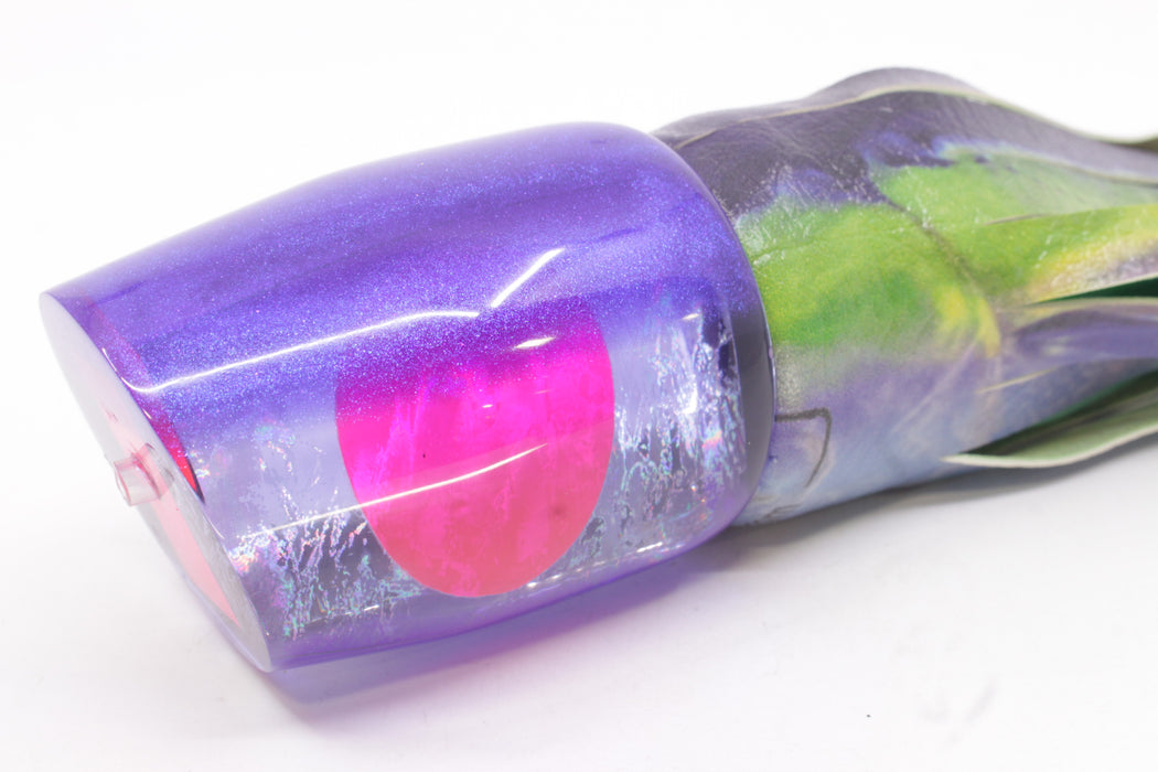 A La Vive Lures Purple Rainbow Purple Back Pink Eyes Large Pothound 14" 10.5oz ALV