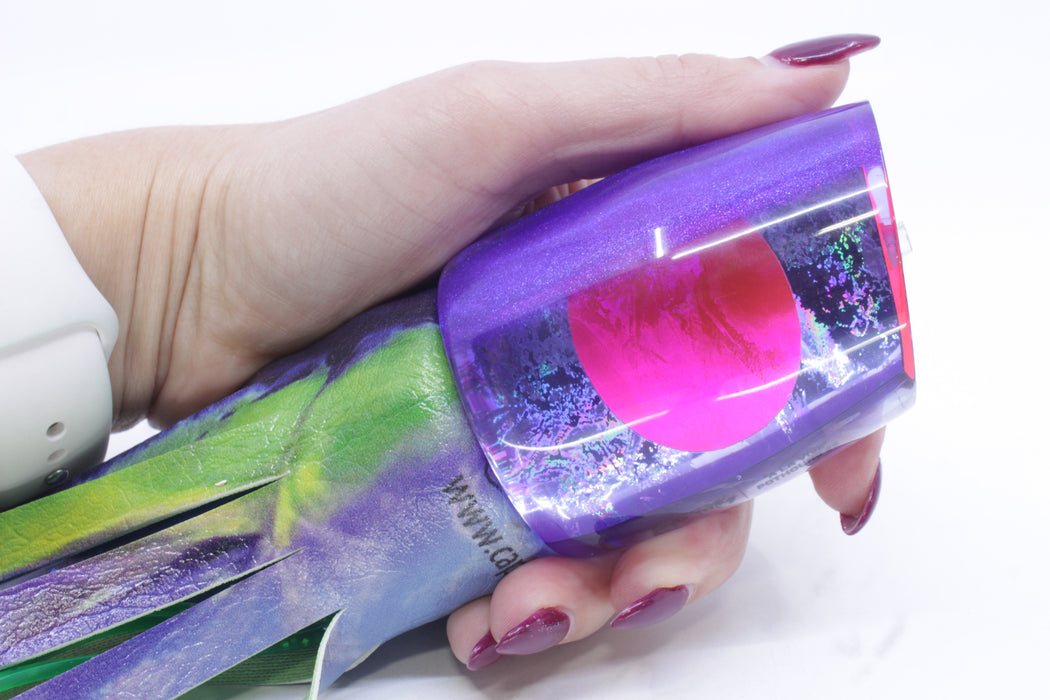 A La Vive Lures Purple Rainbow Purple Back Pink Eyes Large Pothound 14" 10.5oz ALV