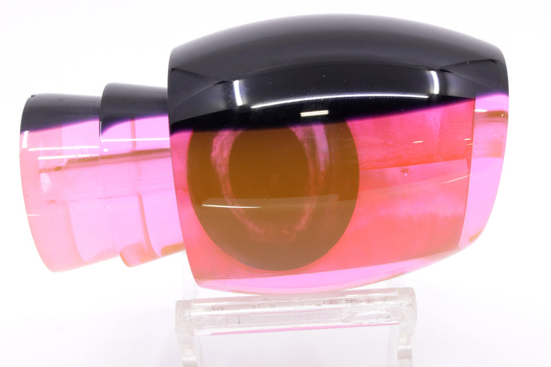 Moyes Lures Pink MOP Black Back Taxi Eyes Back Large Blaster 14" 6.3oz