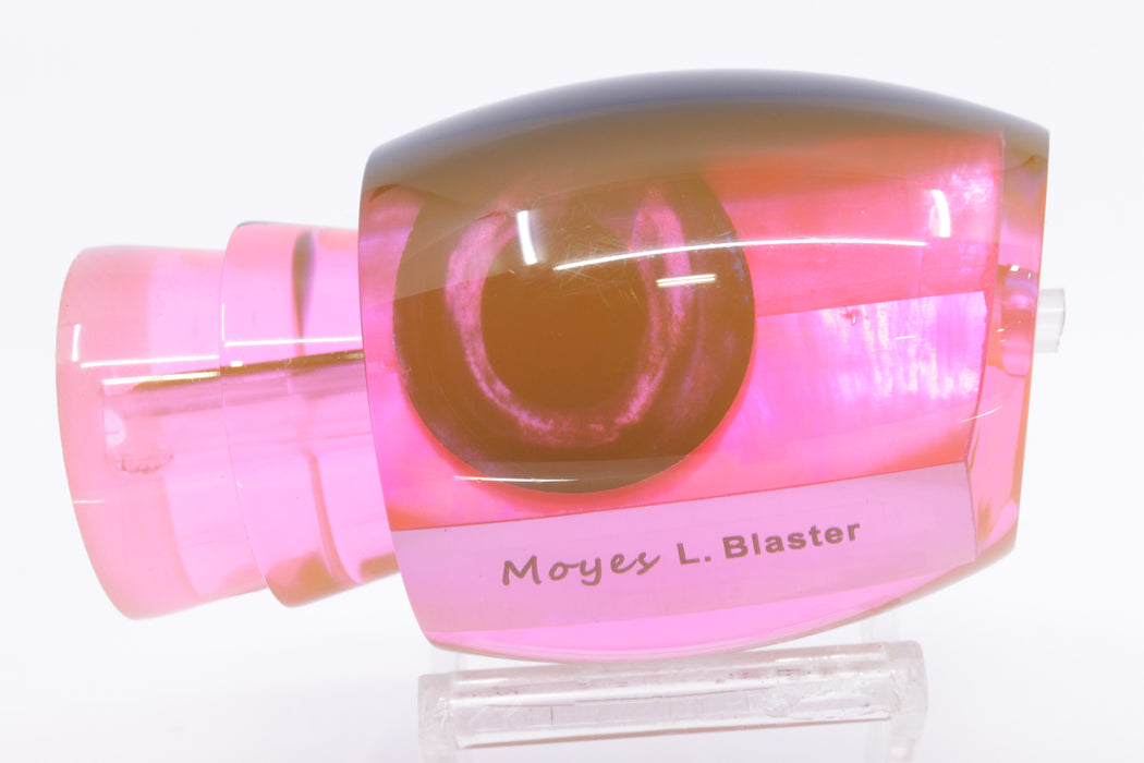 Moyes Lures Pink MOP Black Back Taxi Eyes Back Large Blaster 14" 6.3oz