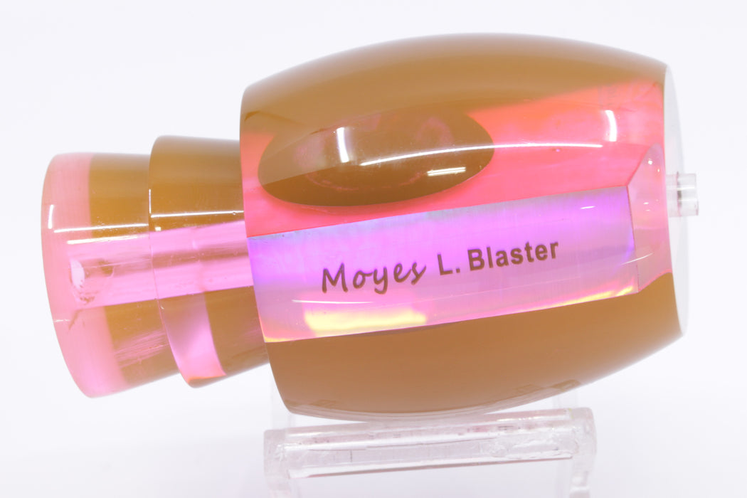 Moyes Lures Pink MOP Black Back Taxi Eyes Back Large Blaster 14" 6.3oz