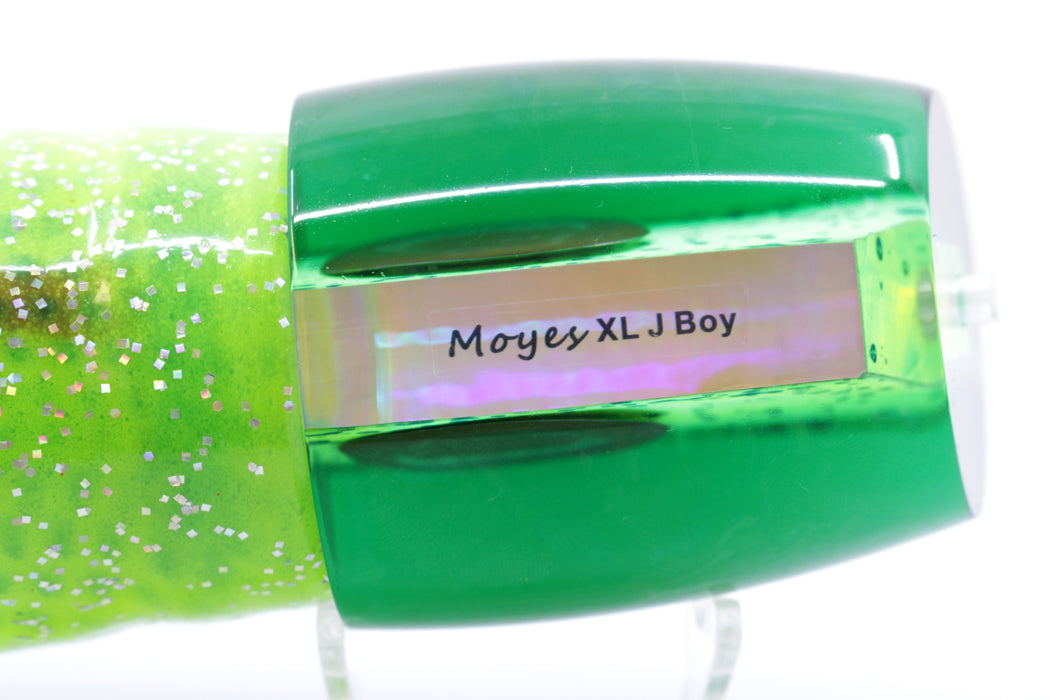 Moyes Lures Mahi MOP Green Back XL J-Boy Teaser 18.2oz Skirted Green-Chartreuse