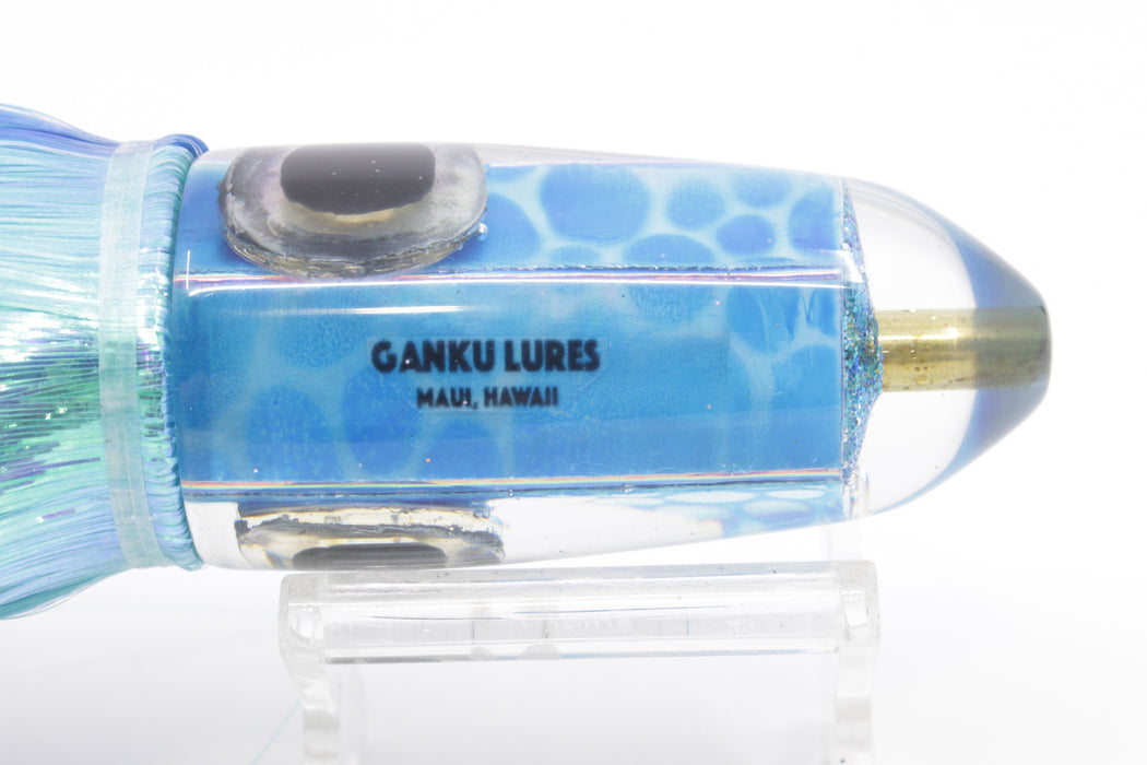 Ganku Lures "Pelagic Trigger V2" Blue Dot MOP Long Bullet 9" 7oz Strobez Royal Blue-Ice Blue/White