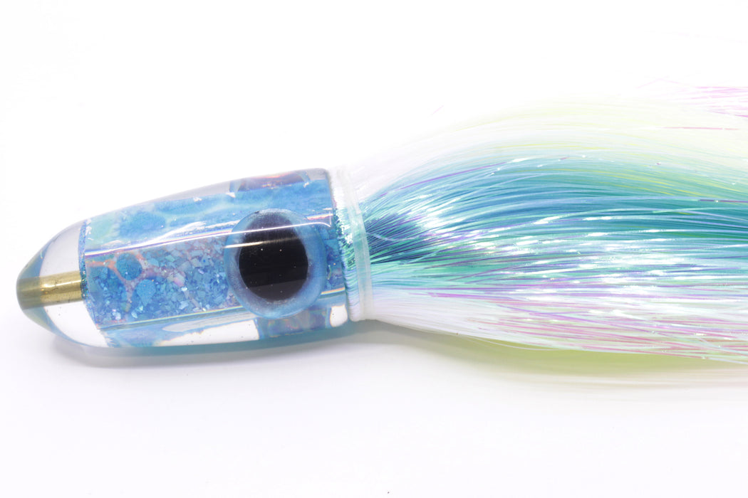 Ganku Lures "Pelagic Trigger V2" Blue S&P Blue Dots Long Bullet 9" 7oz Strobez Feathersword