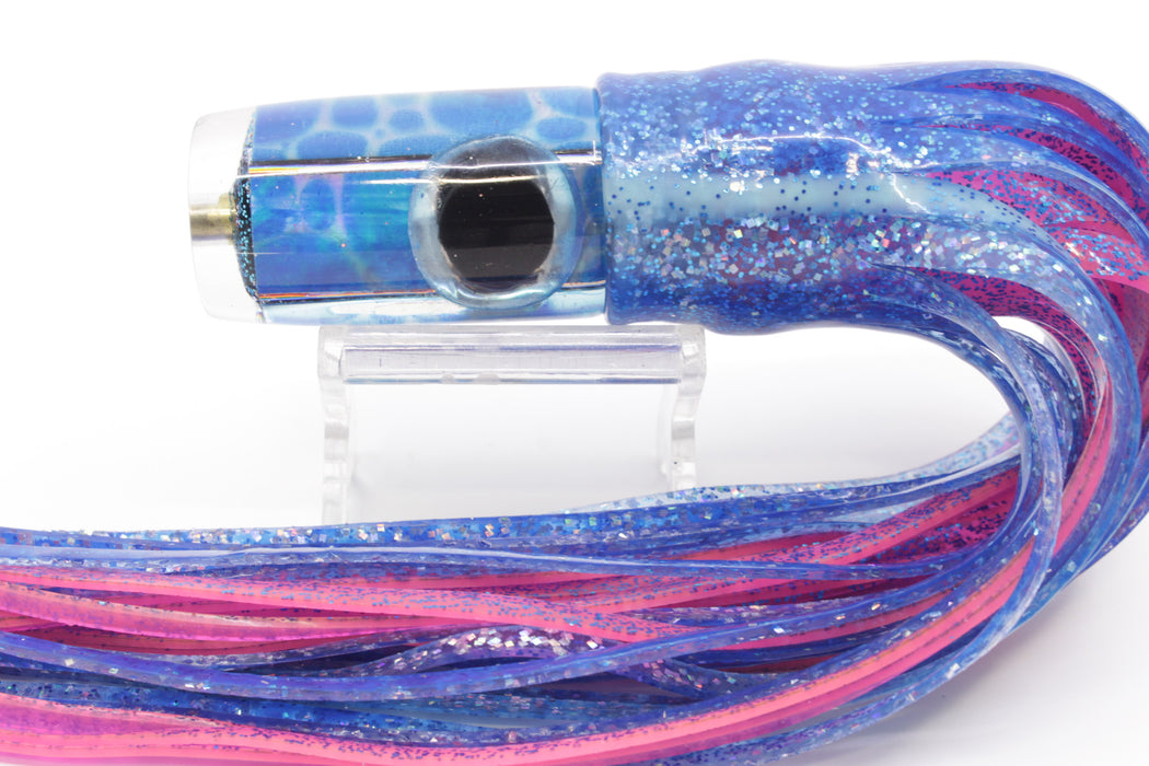 Ganku Lures "Pelagic Trigger V2" Blue Dot MOP Can Pusher 9" 6.5oz Skirted Blue Dot/Pink