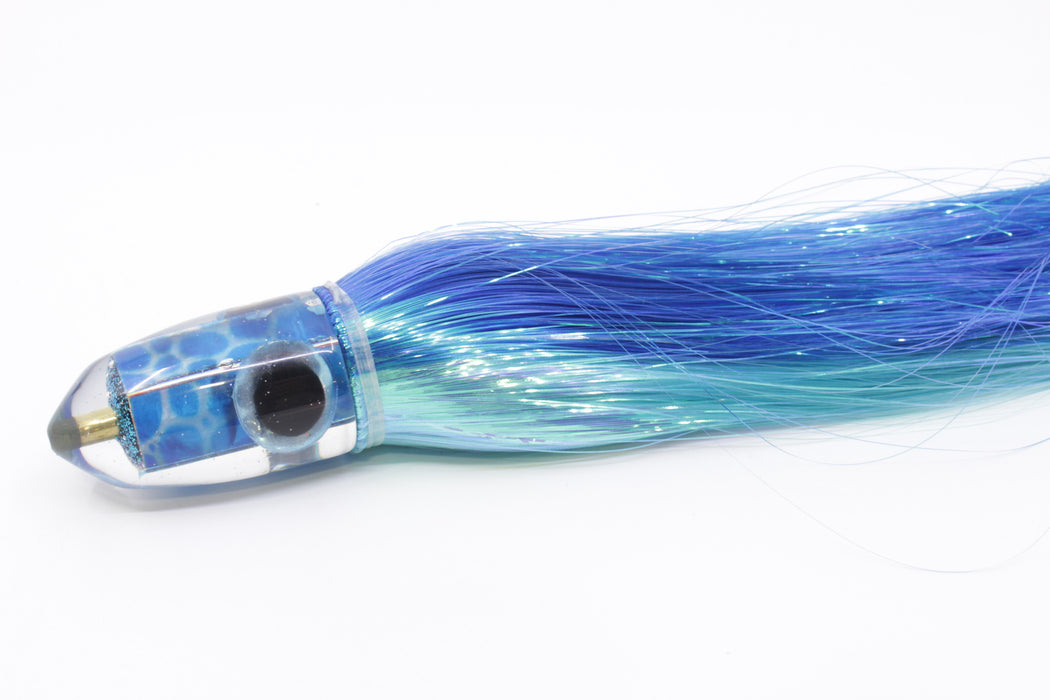 Ganku Lures "Pelagic Trigger V2" Blue Dot MOP Bumbucha Bullet 9"+ 7oz Strobez Royal Blue-Ice Blue