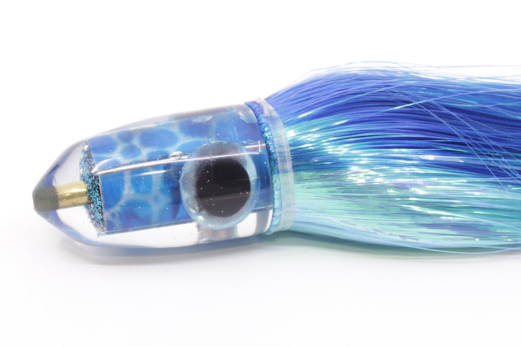 Ganku Lures "Pelagic Trigger V2" Blue Dot MOP Bumbucha Bullet 9"+ 7oz Strobez Royal Blue-Ice Blue