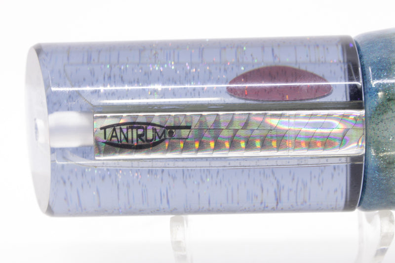 TANTRUM Lures Mirrored Black Back Red Eyes Large Tube 12" 7.7oz Fire Tailz Vinyl