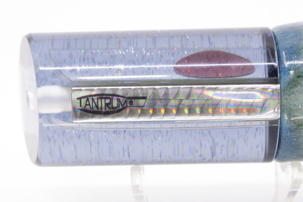 TANTRUM Lures Mirrored Black Back Red Eyes Large Tube 12" 7.7oz Fire Tailz Vinyl