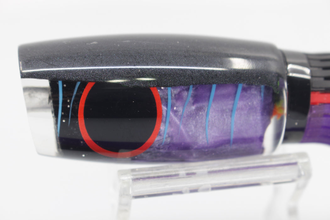 Amaral Lures Purple Pearl Black Back Blue Stripes Caninana 11" 4oz