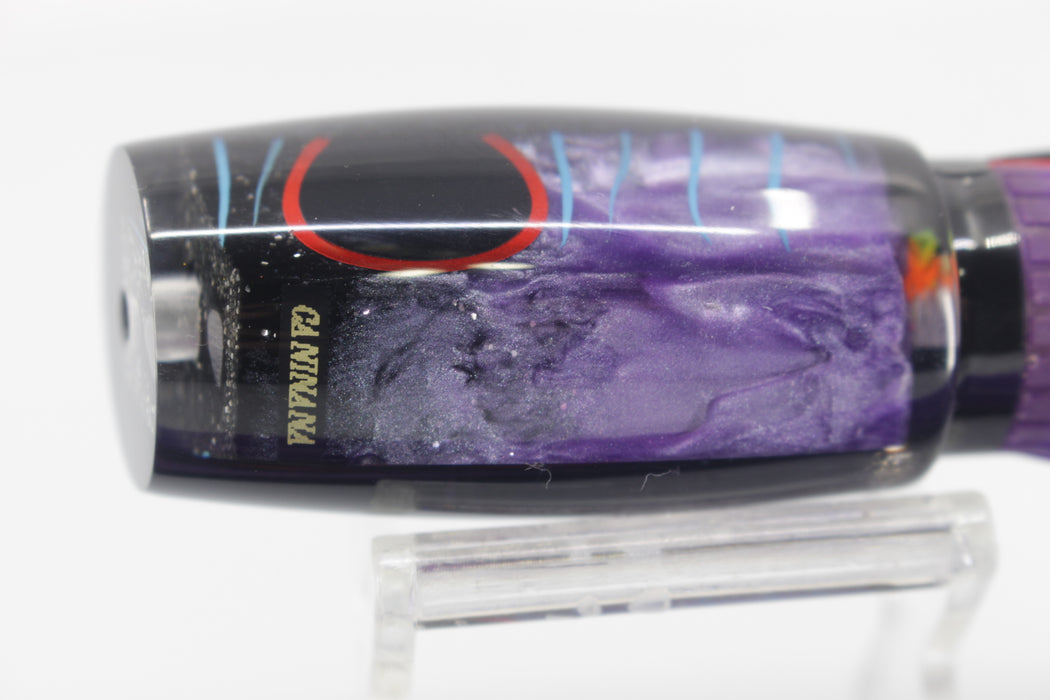 Amaral Lures Purple Pearl Black Back Blue Stripes Caninana 11" 4oz