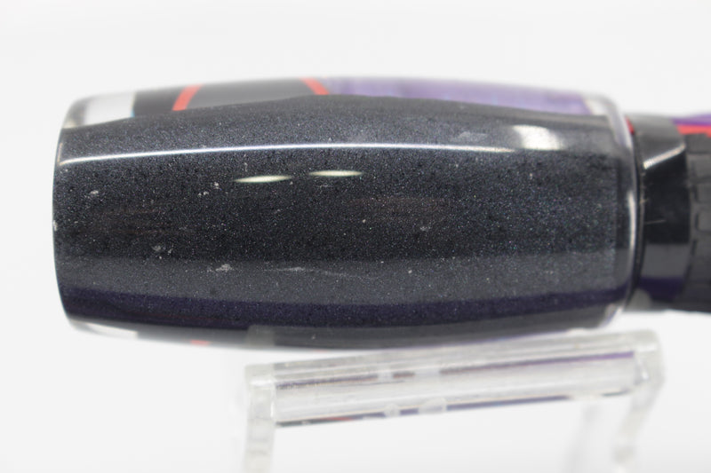 Amaral Lures Purple Pearl Black Back Blue Stripes Caninana 11" 4oz