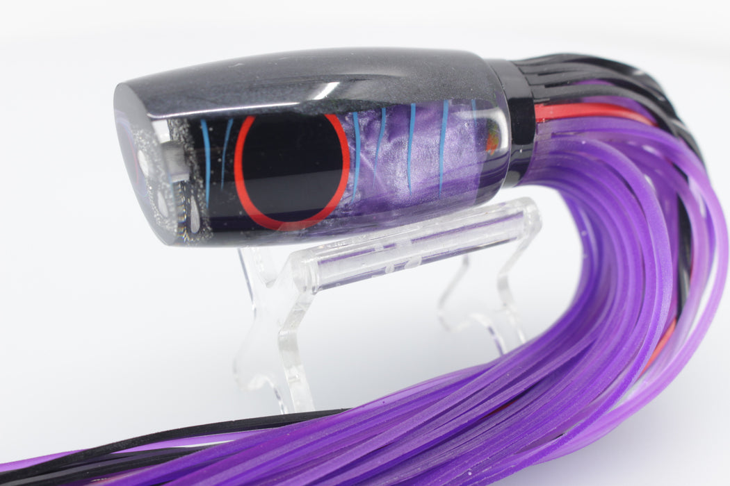 Amaral Lures Purple Pearl Black Back Blue Stripes Caninana 11" 4oz