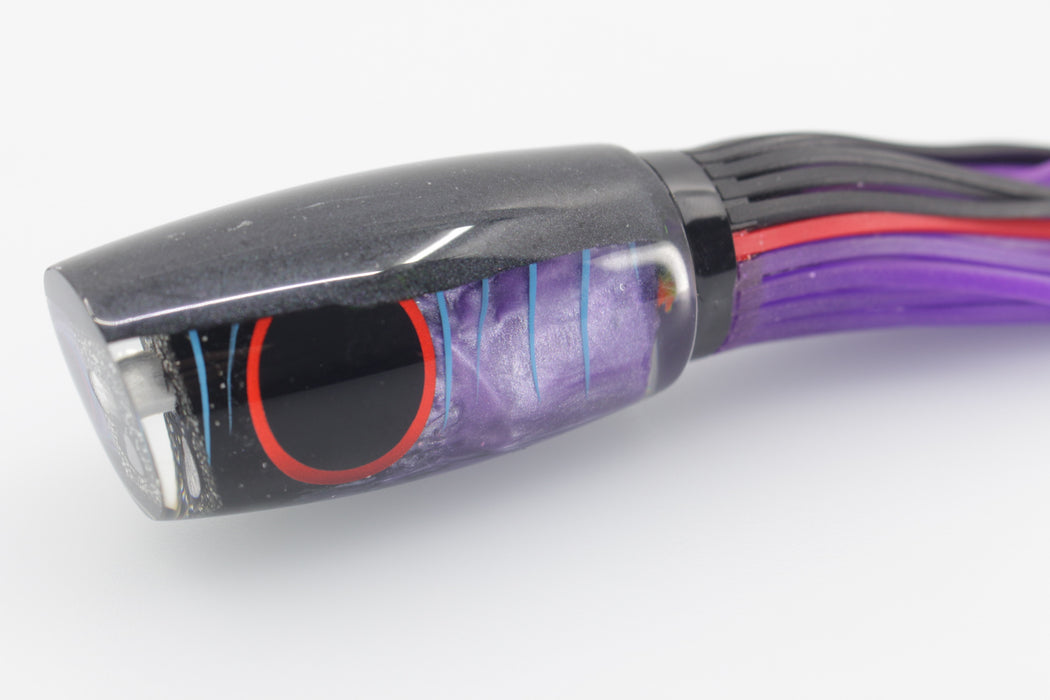 Amaral Lures Purple Pearl Black Back Blue Stripes Caninana 11" 4oz