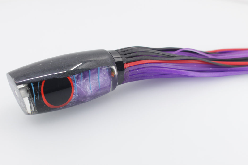 Amaral Lures Purple Pearl Black Back Blue Stripes Caninana 11" 4oz