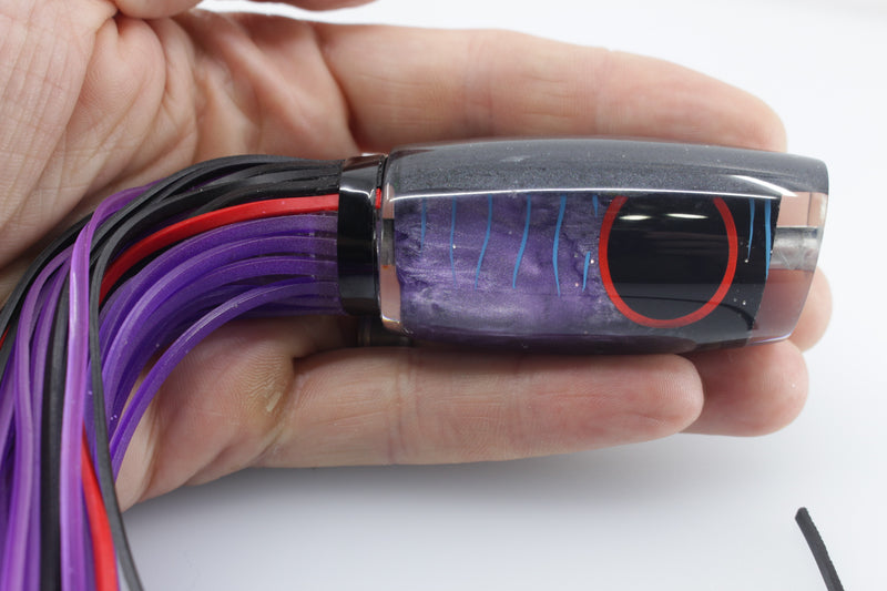 Amaral Lures Purple Pearl Black Back Blue Stripes Caninana 11" 4oz