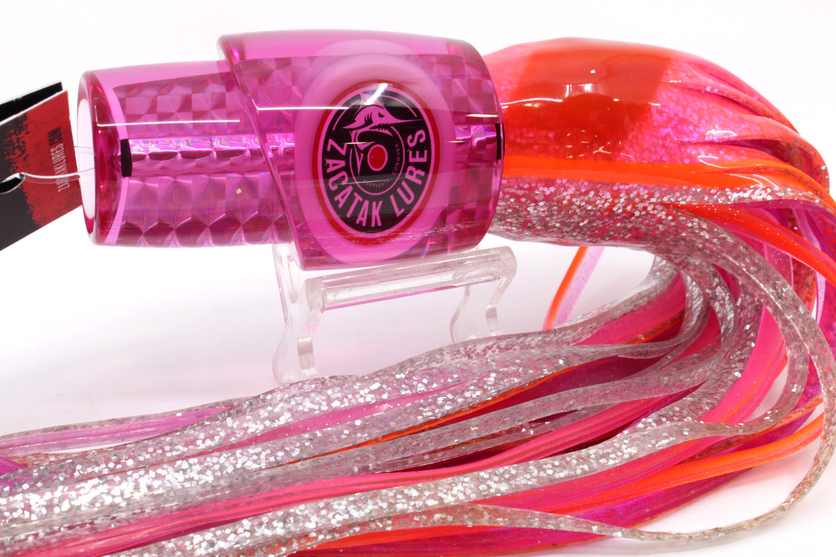 Pink Rattle Lures Zacatak Lures Pink Rainbow Scale Large Thunderstruck 12