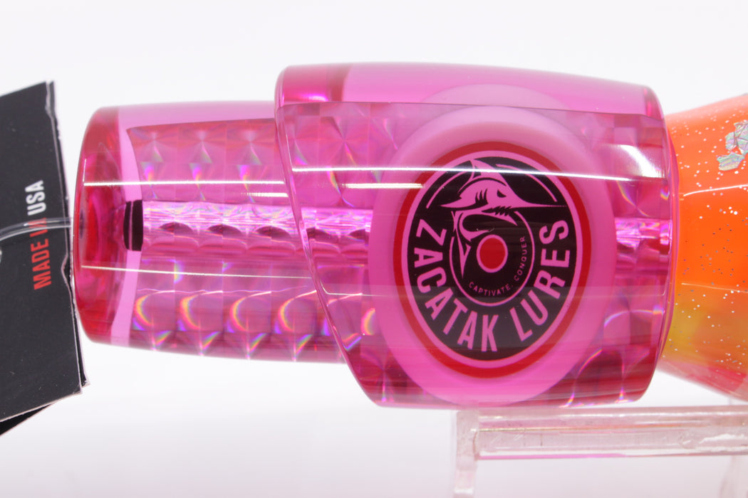 Zacatak Lures Pink Rainbow Scale Large Thunderstruck 12" 8.5oz Skirted Kajiki