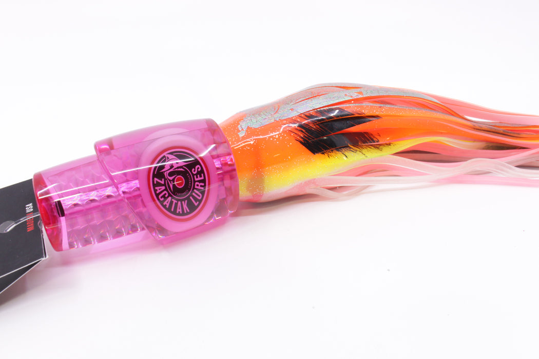 Zacatak Lures Pink Rainbow Scale Large Thunderstruck 12" 8.5oz Skirted Kajiki