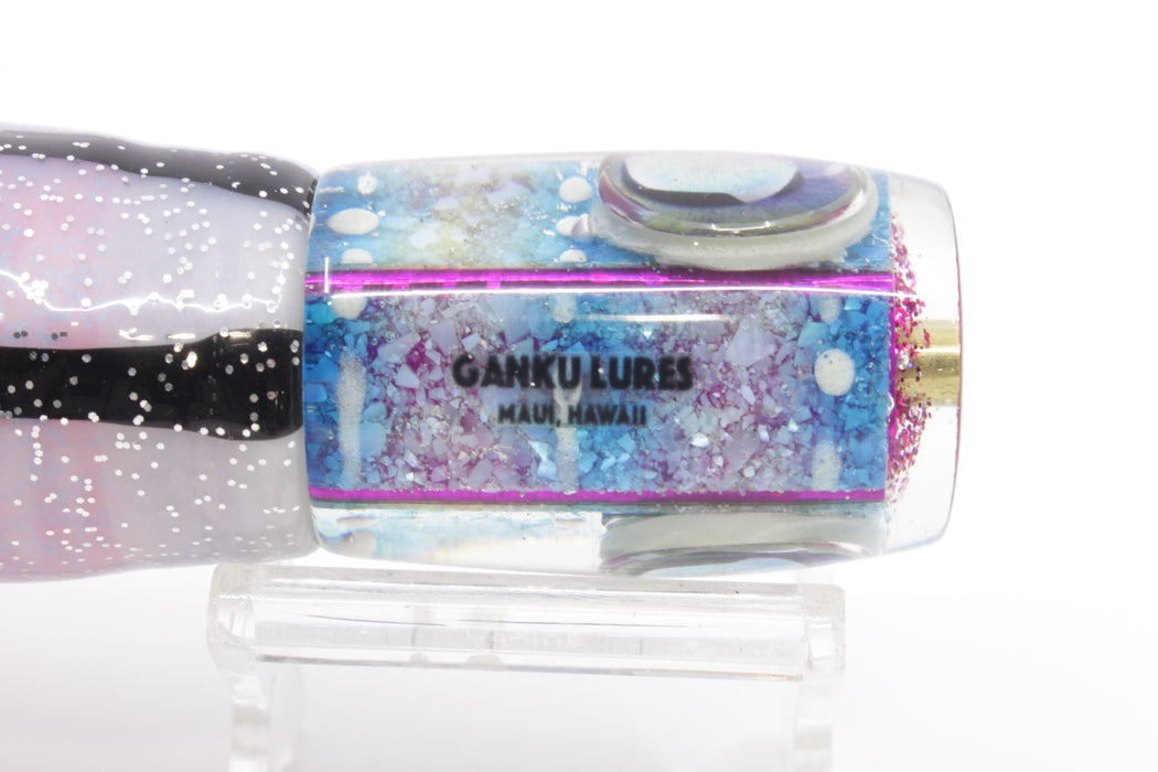 Ganku Lures "Glow Squidbob" Blue S&P Cuttlefish Hunchback Pusher 9" 6.5oz Skirted Gay Bob