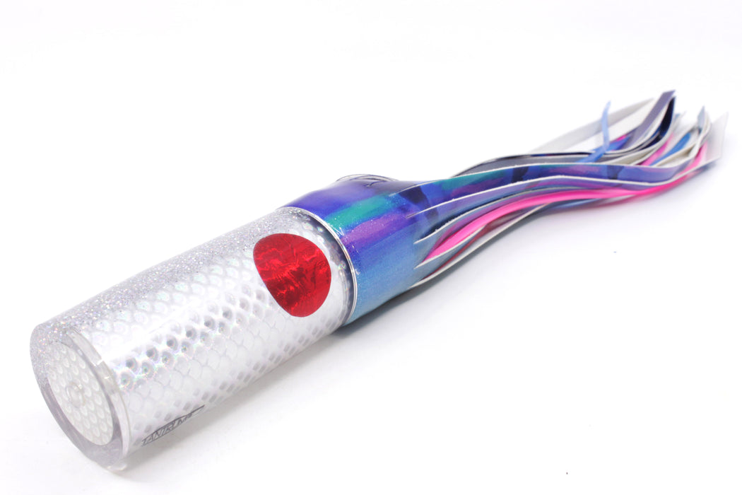 TANTRUM Lures Silver Rainbow Scale Silver Back Large AMN 12" 7.5oz Fire Tailz Vinyl