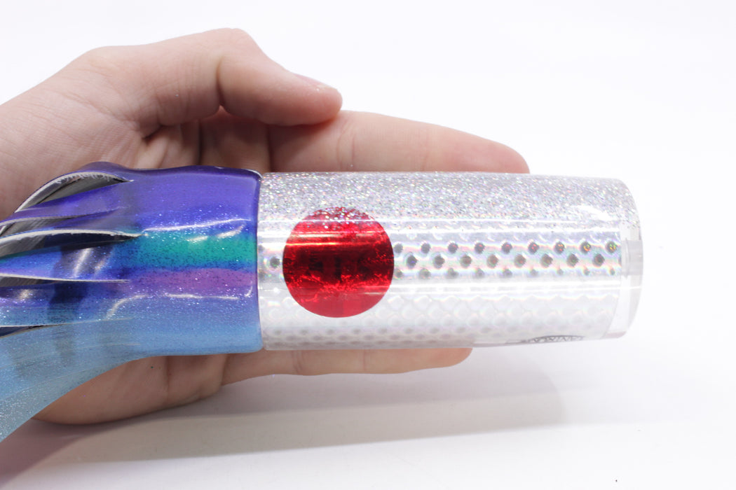 TANTRUM Lures Silver Rainbow Scale Silver Back Large AMN 12" 7.5oz Fire Tailz Vinyl