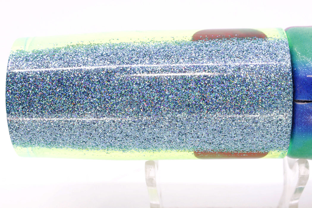 TANTRUM Lures Chartreuse Rainbow Scale Large AMN 12" 7.5oz Fire Tailz Vinyl