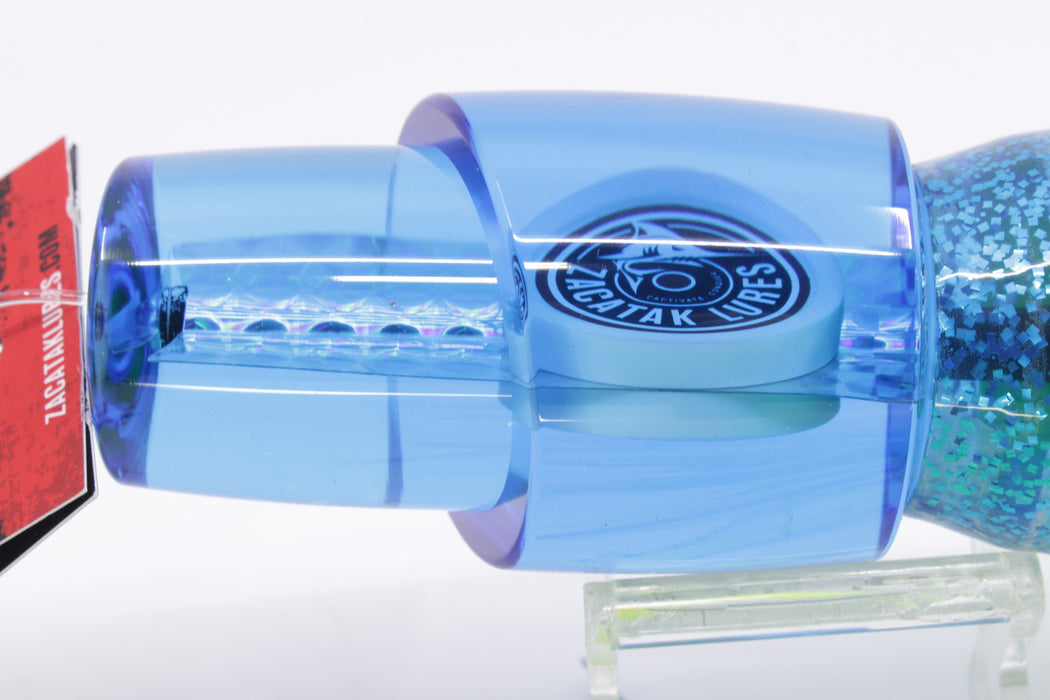 Zacatak Lures Blue Rainbow Scale Large Thunderstruck 12" 8.5oz Skirted Electric Dorado