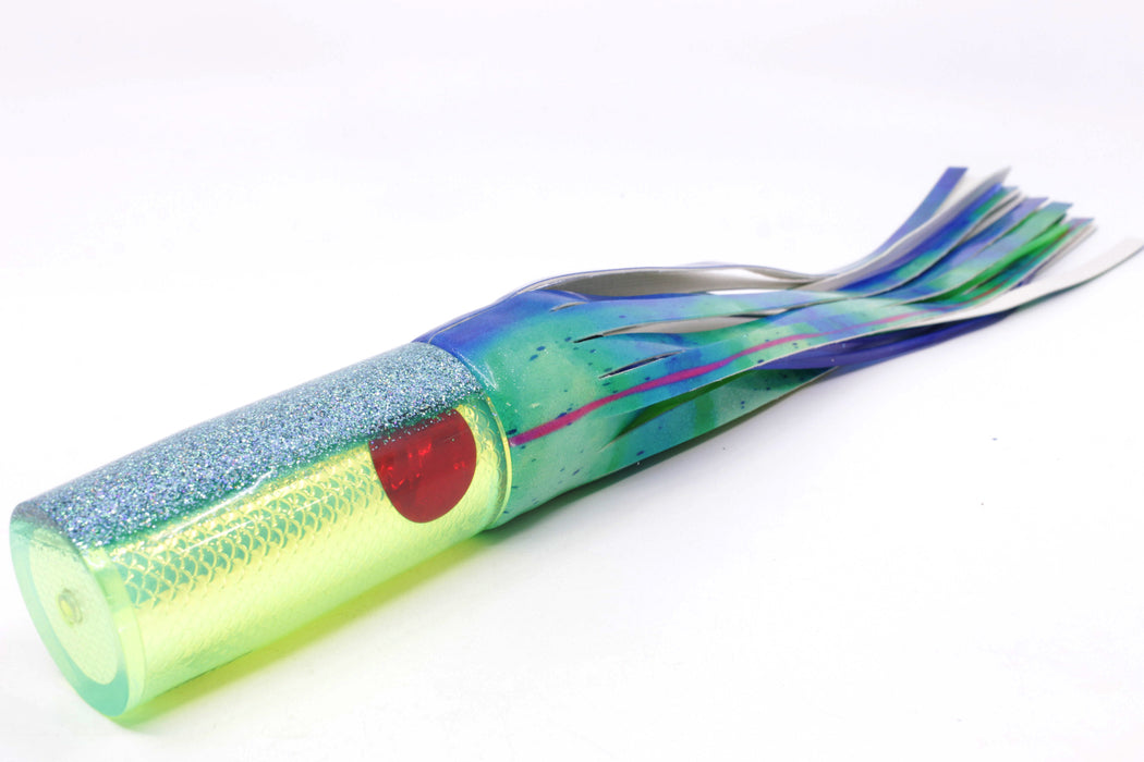 TANTRUM Lures Chartreuse Rainbow Scale Large AMN 12" 7.5oz Fire Tailz Vinyl