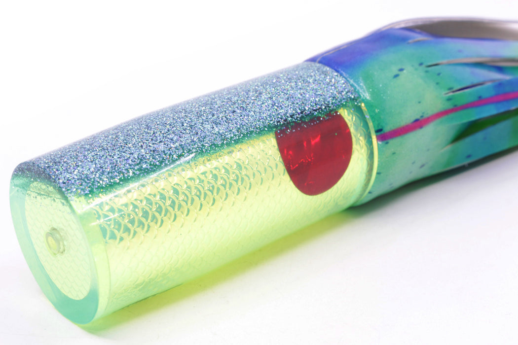 TANTRUM Lures Chartreuse Rainbow Scale Large AMN 12" 7.5oz Fire Tailz Vinyl