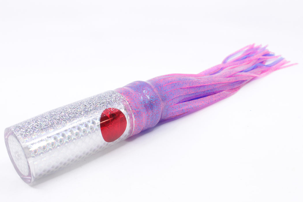 TANTRUM Lures Silver Rainbow Scale Silver Back Large AMN 12" 7.5oz Skirted Pink/Blue