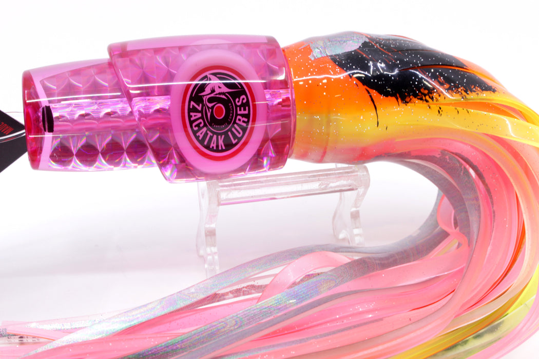 Zacatak Lures Pink Rainbow Scale Medium Thunderstruck 9" 5.7oz Skirted Kajiki