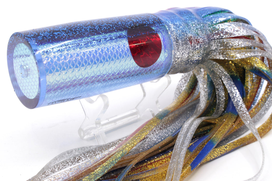 TANTRUM Lures Ice Blue Rainbow Scale Blue Back Large AMN 12" 7.5oz Skirted