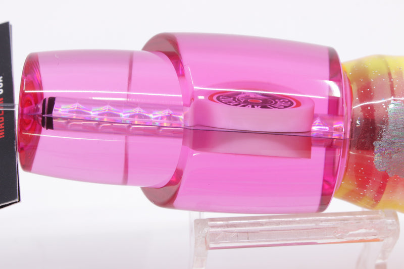 Zacatak Lures Pink Rainbow Scale Medium Thunderstruck 9" 5.7oz Skirted Kajiki