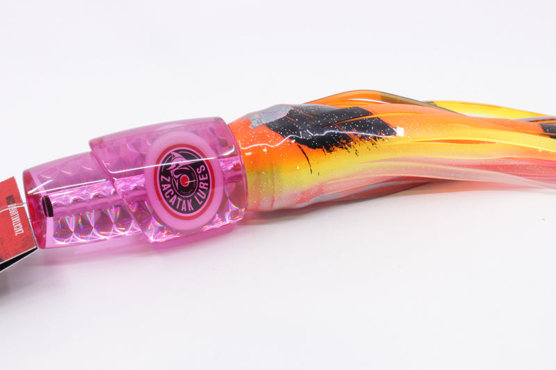 Zacatak Lures Pink Rainbow Scale Medium Thunderstruck 9" 5.7oz Skirted Kajiki