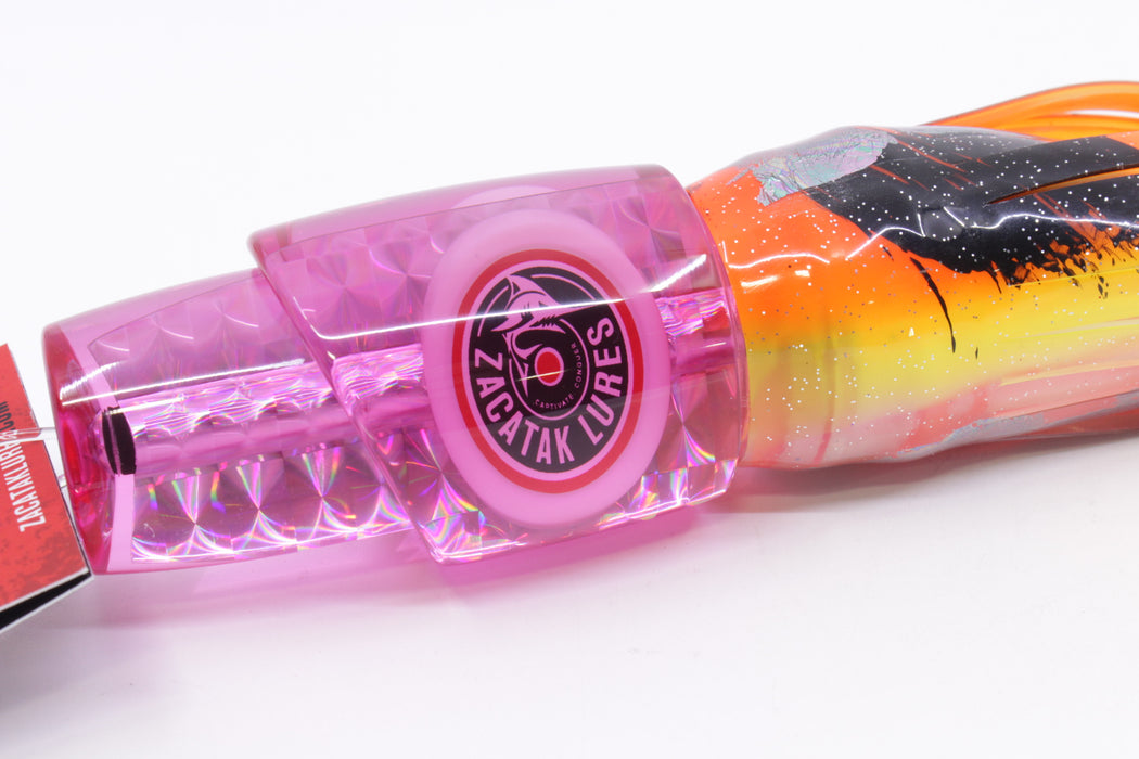 Zacatak Lures Pink Rainbow Scale Medium Thunderstruck 9" 5.7oz Skirted Kajiki
