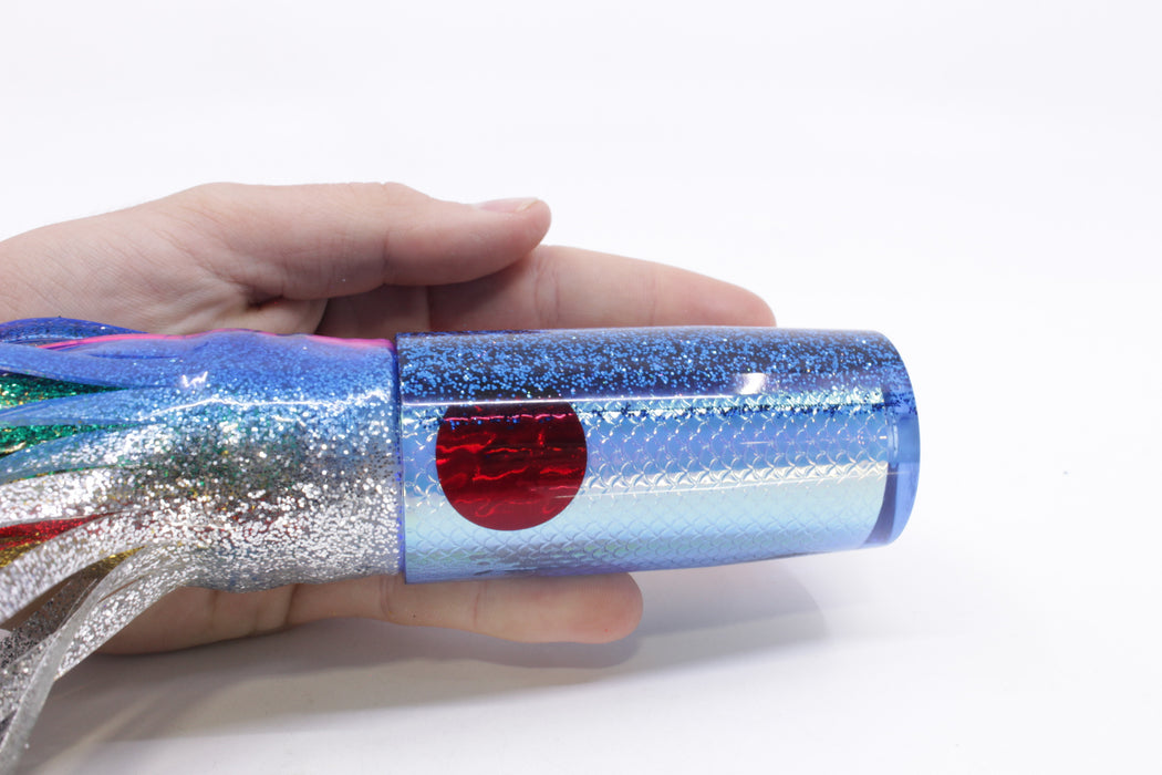 TANTRUM Lures Ice Blue Rainbow Scale Blue Back Large AMN 12" 7.5oz Skirted