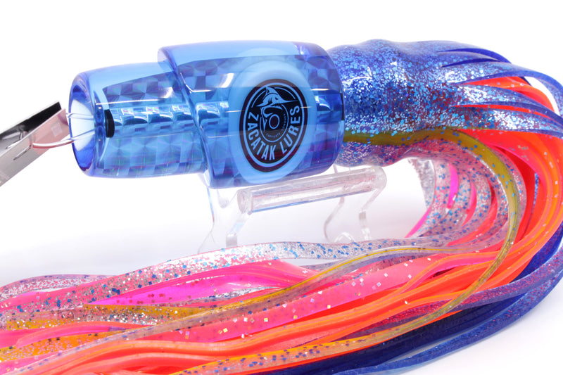 Zacatak Lures Blue Rainbow Scale Medium Thunderstruck 9" 5.7oz Skirted Hot Hawaiian