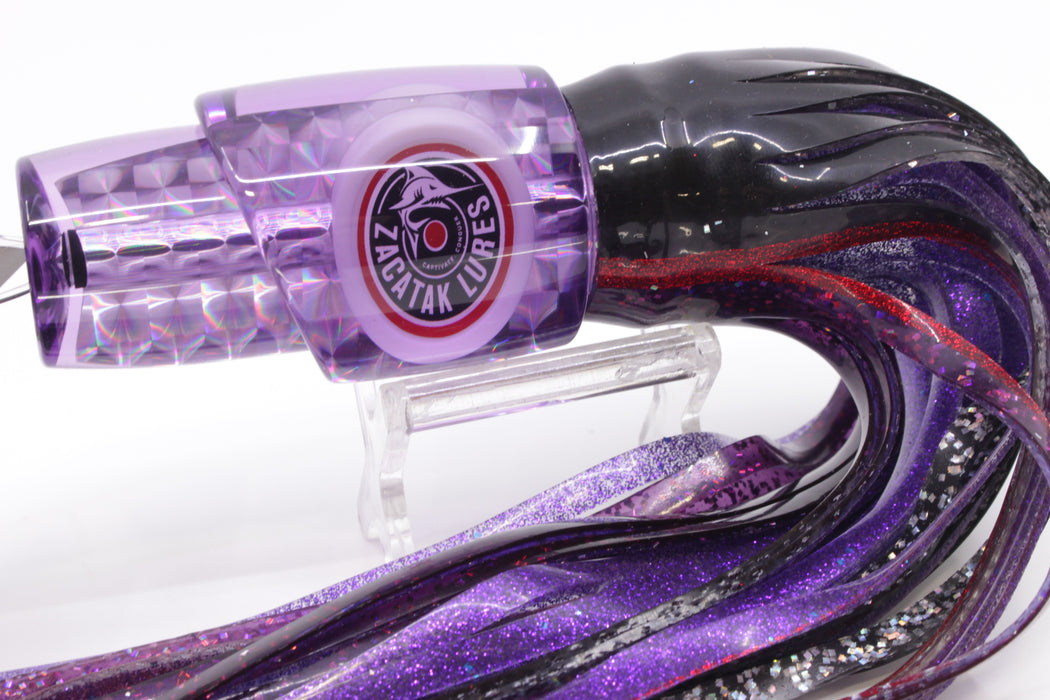 Zacatak Lures Purple Rainbow Scale Medium Thunderstruck 9" 5.7oz Skirted Purple Haze